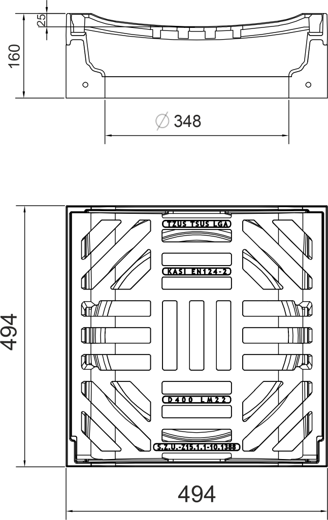 Grate KM22