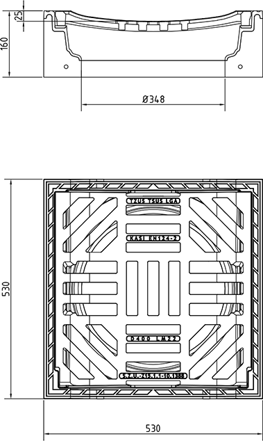 Grate KMA22