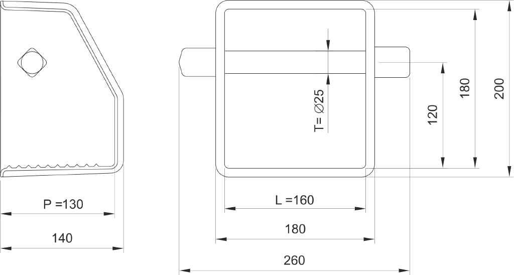 Pocket rung with long handle STKSD